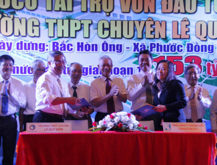 Nha Trang: Tổng Công ty Khánh Việt &#40;Khatoco&#41; tài trợ vốn đầu tư dự án Trường THPT chuyên Lê Quý Đôn - 1