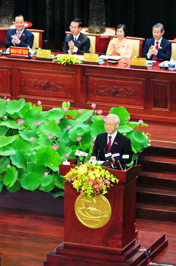 Long trọng Lễ khai mạc Đại hội đại biểu Đảng bộ TP.Hồ Chí Minh lần thứ X - 5