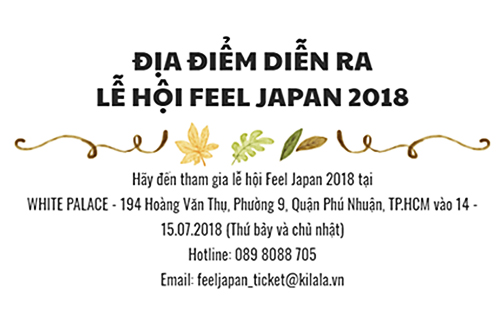 TPHCM sắp diễn ra Lễ hội văn hóa Nhật Bản - FEEL JAPAN IN VIETNAM 2018 - 10