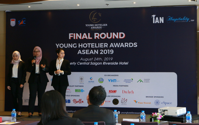 3 thí sinh Việt Nam giành giải nhất cuộc thi Young Hotelier Awards Asean 2019 - 2