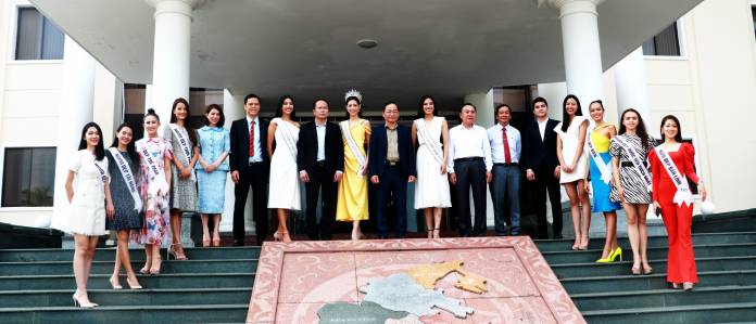 UBND tỉnh Khánh Hòa tiếp xã giao BTC cuộc thi Hoa hậu Hoàn vũ Việt Nam 2019 - 2