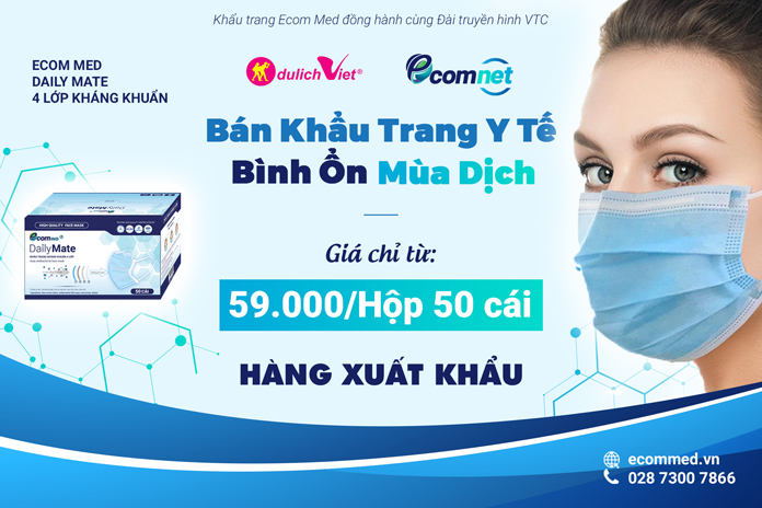 Du Lịch Việt phối hợp cùng Ecom Net khuyến mãi khẩu trang y tế chất lượng chống dịch Covid-19 - 1