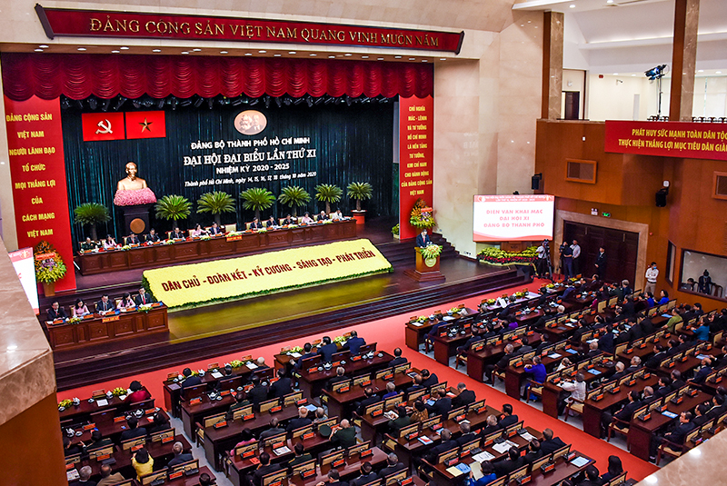 LONG TRỌNG KHAI MẠC ĐẠI HỘI ĐẠI BIỂU ĐẢNG BỘ TPHCM LẦN XI 2020 - 2025 - 3