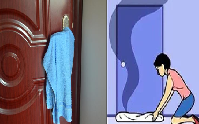 Khi ngủ trong khách sạn, tại sao nhất định phải treo khăn tắm ướt ở cửa? - 1