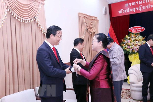 Lãnh đạo TP.HCM chúc mừng Tết cổ truyền Bunpimay của Lào - 2