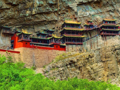 Du khảo - Khám phá ngôi chùa treo độc đáo ở Trung Quốc