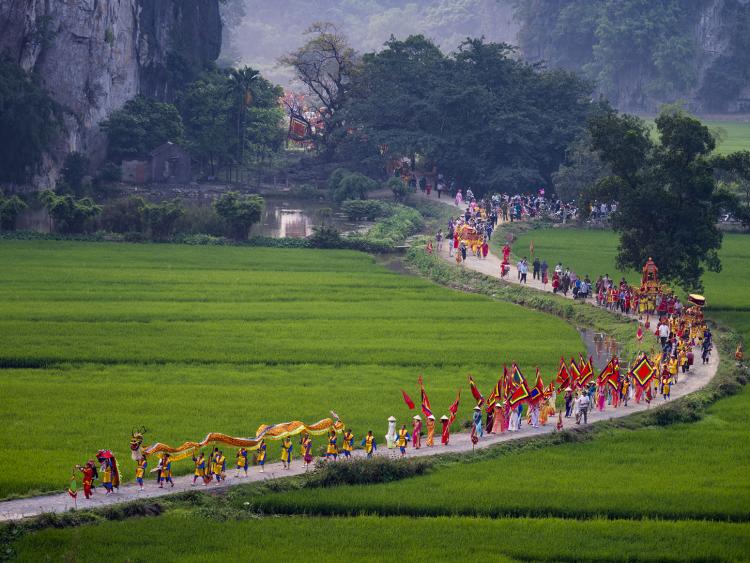 Gìn giữ nét độc đáo lễ hội Đền Thái Vi tưởng nhớ các vua Trần