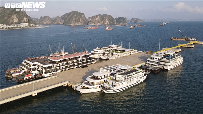 Cận cảnh hơn 500 tàu du lịch nằm 'ngắc ngoải' bên bờ Vịnh Hạ Long - 3