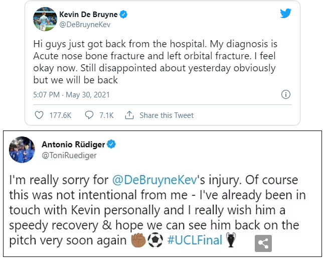 HLV ĐT Bỉ giận dữ vì De Bruyne chấn thương nặng, “thủ phạm” Rudiger lên tiếng - 2