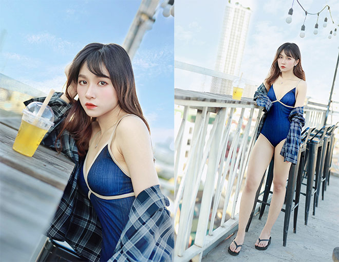 Hot girl fan Chelsea Minh Châu tung ảnh bikini mừng ngôi vô địch Cúp C1 - 7