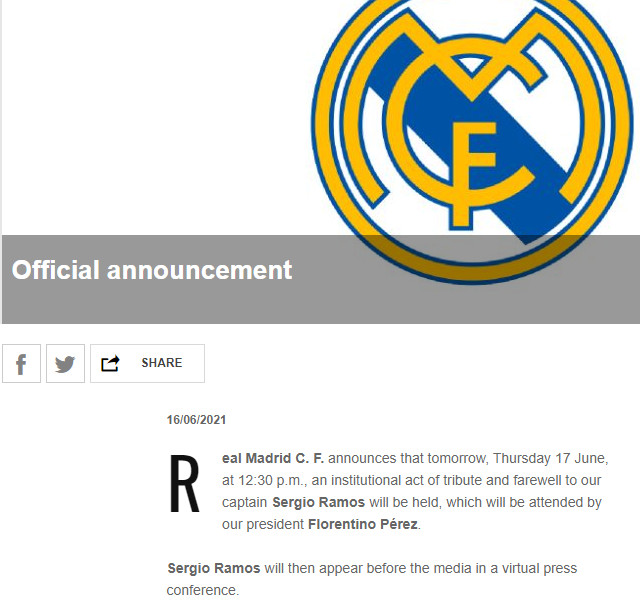 NÓNG: Sergio Ramos chia tay Real Madrid, báo Tây Ban Nha hé lộ điều bất ngờ - 1