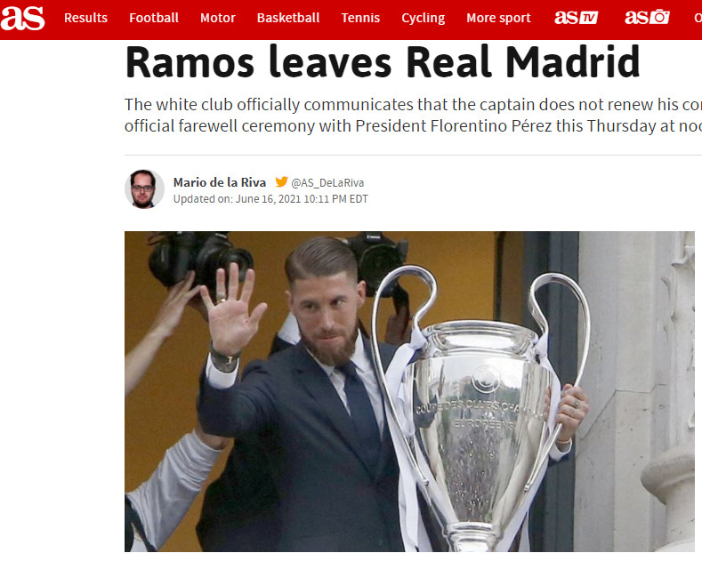NÓNG: Sergio Ramos chia tay Real Madrid, báo Tây Ban Nha hé lộ điều bất ngờ - 3
