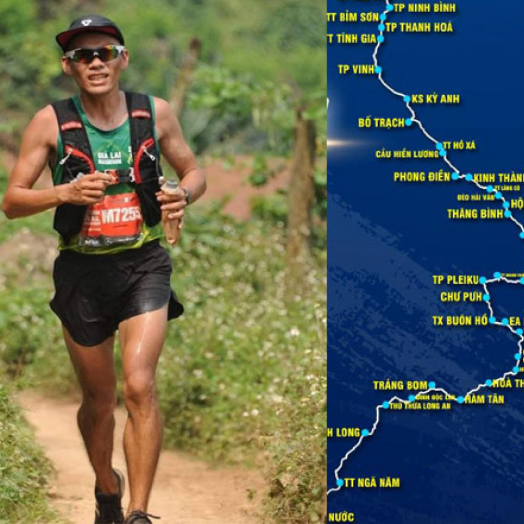 Thể thao - Người đàn ông chạy bộ xuyên Việt “gây sốt” với hành trình dài 2846 km