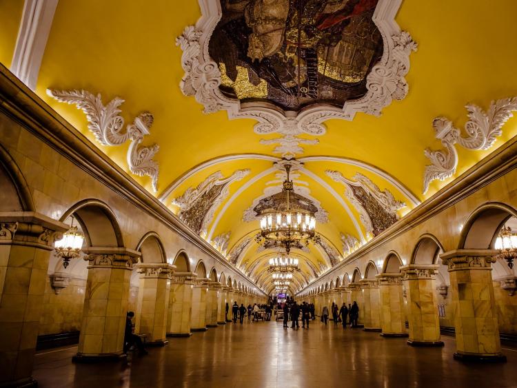 Khung cảnh lộng lẫy bên trong những nhà ga đẹp nhất nước Nga