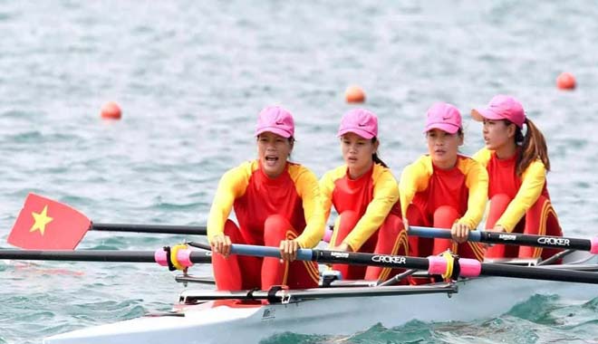 Ngả mũ các cô gái Việt Nam lấy hết HCV Rowing, đứng số 1 SEA Games 31 - 1