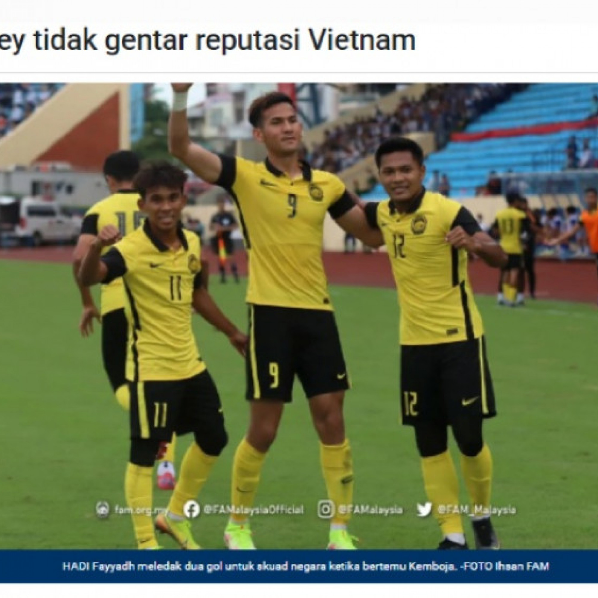  - Báo Malaysia lo đội nhà gặp vận đen trước U23 Việt Nam ở bán kết SEA Games