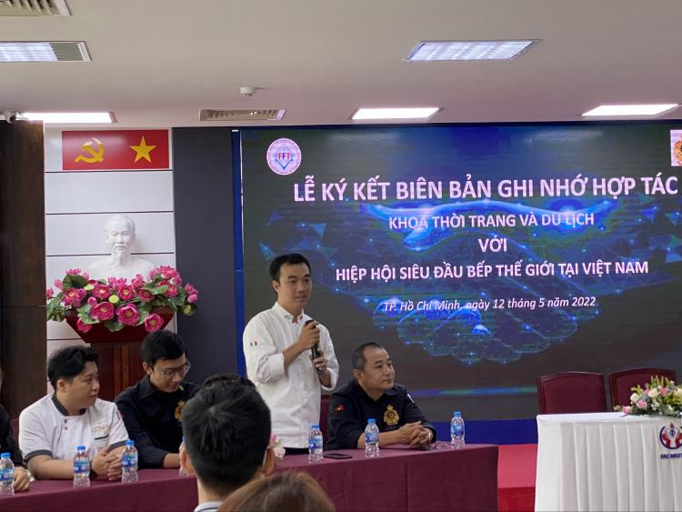 Hiệp hội Siêu đầu bếp thế giới tại Việt Nam hỗ trợ sinh viên ngành du lịch