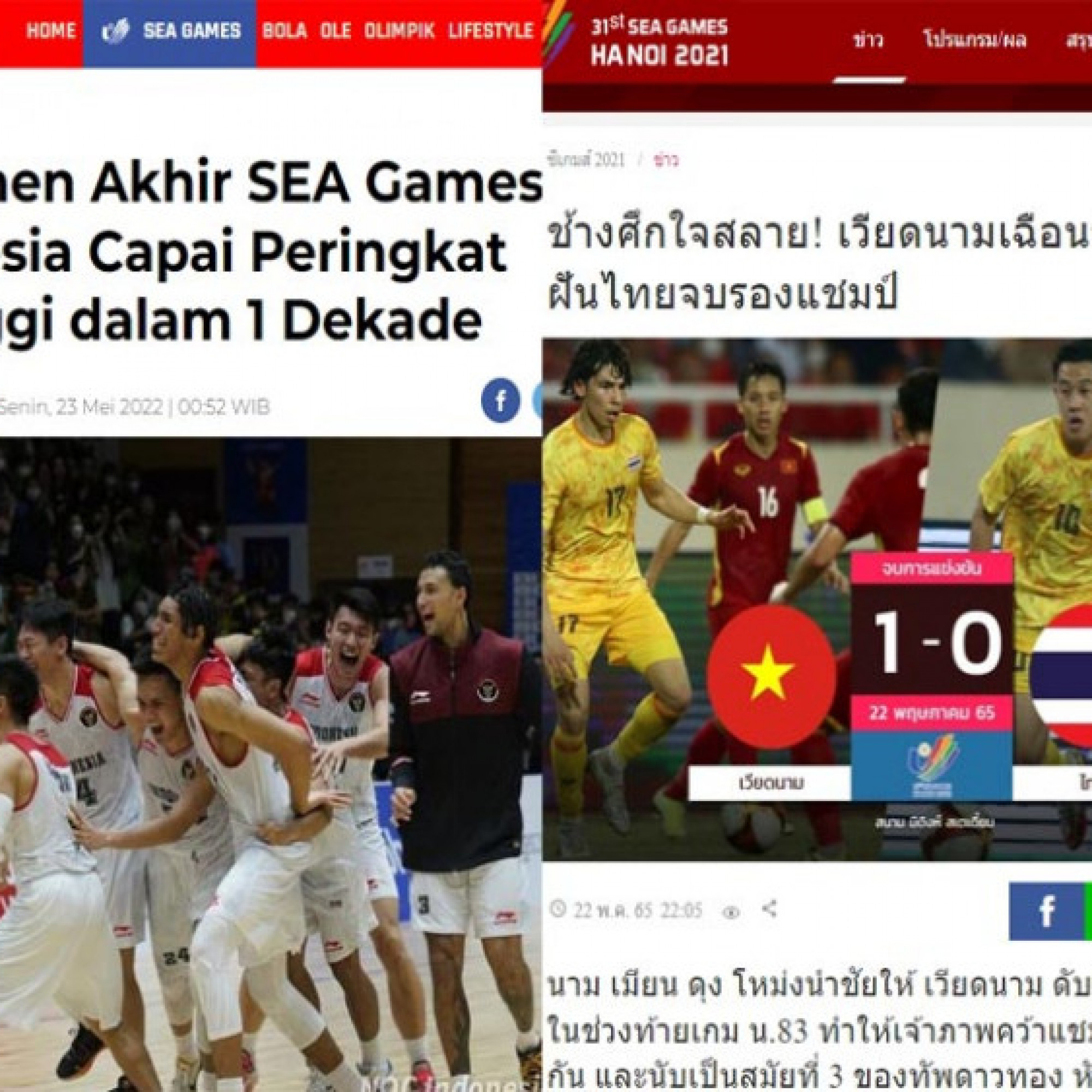 Thể thao - Báo chí Đông Nam Á &quot;mổ xẻ&quot; sau SEA Games 31, người Thái tiếc vì bóng đá