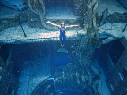 Chuyện hay - Hồ bơi siêu viễn tưởng nhưng có thật, độ sâu bằng tòa nhà 16 tầng