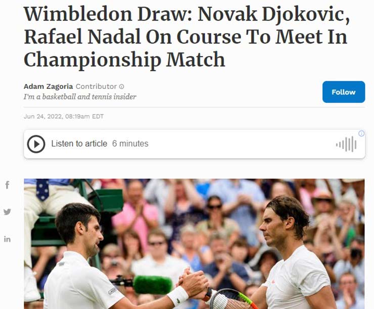 Dự đoán Wimbledon: Không phải Nadal, đặt cửa Djokovic gặp tay vợt này ở chung kết - 2
