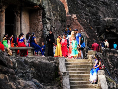 Du khảo - Anjanta Caves - Kì vĩ những ngôi chùa tạc trên vách núi