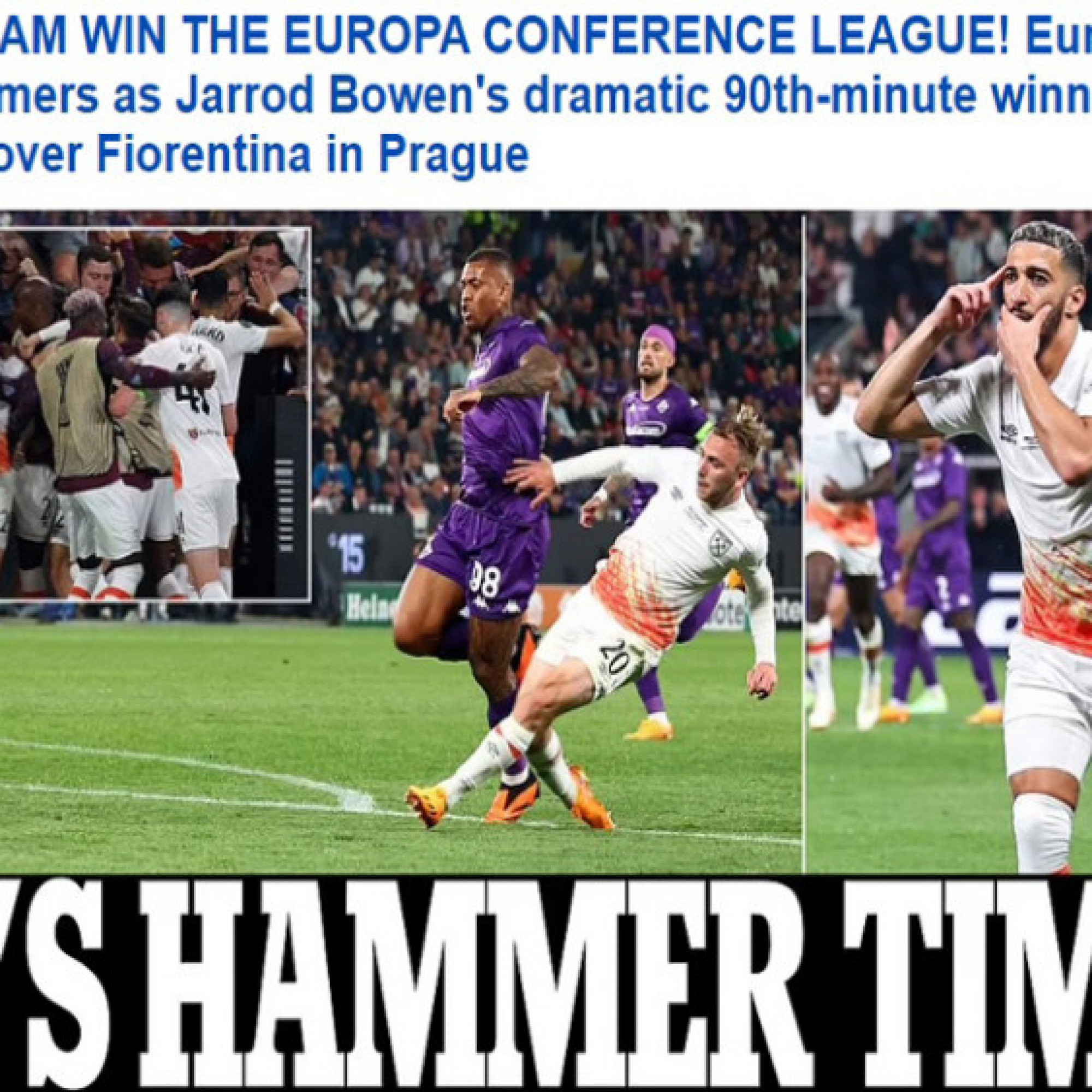  - West Ham vô địch Europa Conference League: Báo chí Anh hoan hỉ, "quên" luôn Messi