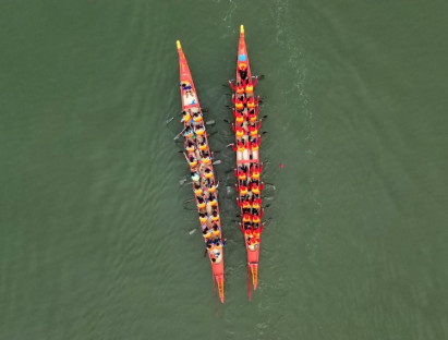  - Tưng bừng giải đua thuyền truyền thống vô địch quốc gia trên sông Nhật Lệ