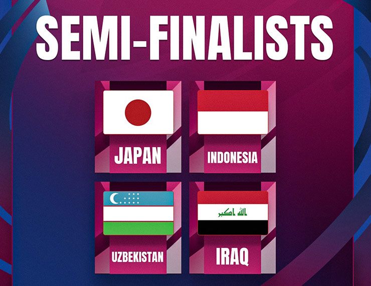 4 đội vào bán kết U23 châu Á: Căng thẳng đua vé Olympic, chỉ U23 Indonesia đại diện Đông Nam Á - 1