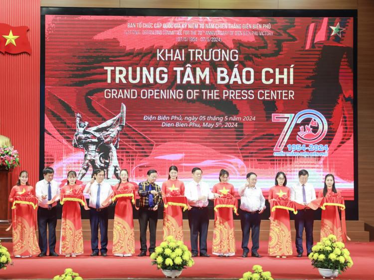 Trung tâm báo chí phục vụ Lễ kỷ niệm 70 năm chiến thắng Điện Biên Phủ