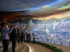 Sự kiện đặc sắc - Cả trận chiến oai hùng được tái hiện trong bức tranh panorama khổng lồ