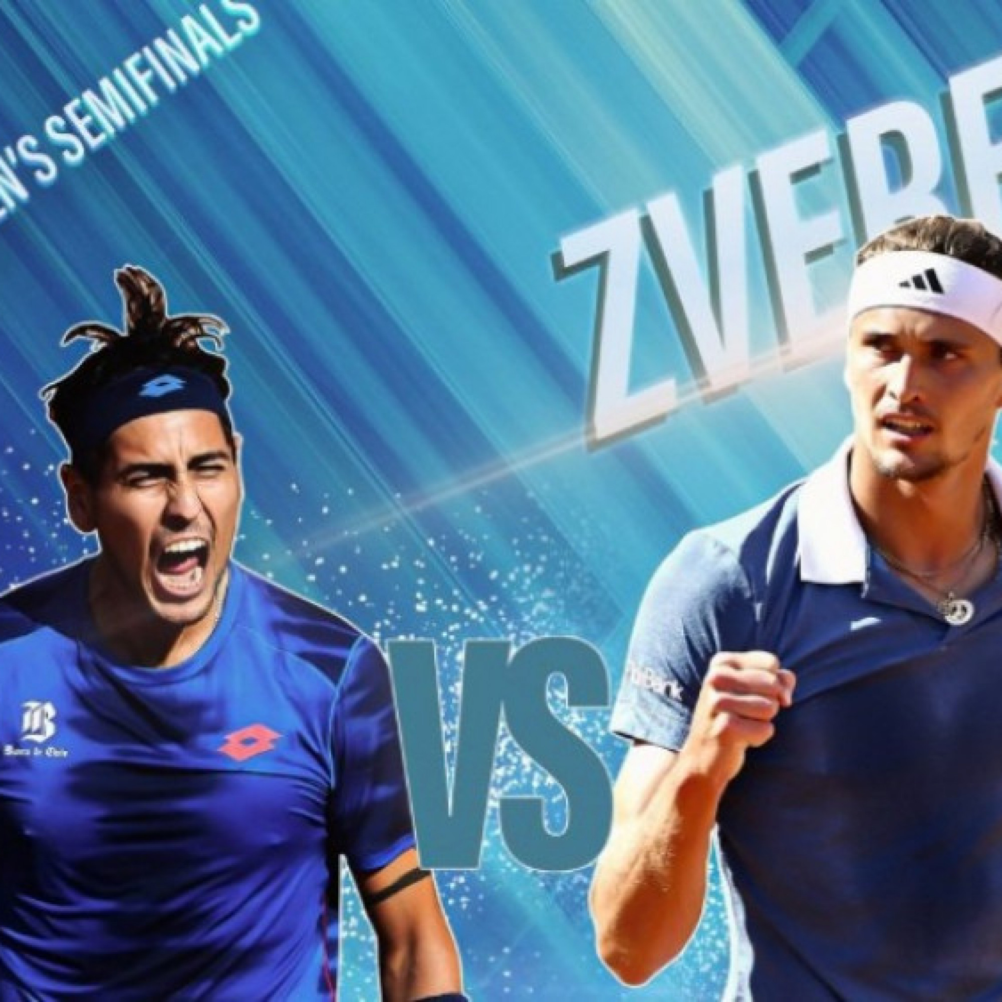  - Trực tiếp tennis Tabilo - Zverev: Đại chiến nảy lửa vì vé chung kết (Rome Open)