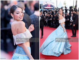  - Á hậu Thảo Nhi Lê khoác lên mình chiếc váy lọ lem từ NTK Công Trí, tỏa sáng giữa rừng sao tại Cannes 2024