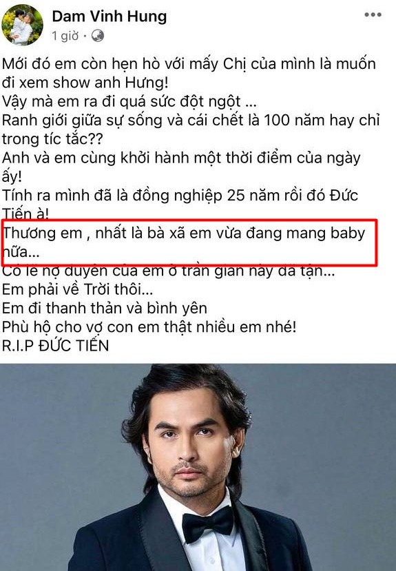 Gia đình đính chính thông tin cố diễn viên Đức Tiến mắc bệnh tim bẩm sinh, vợ đang mang thai - 1