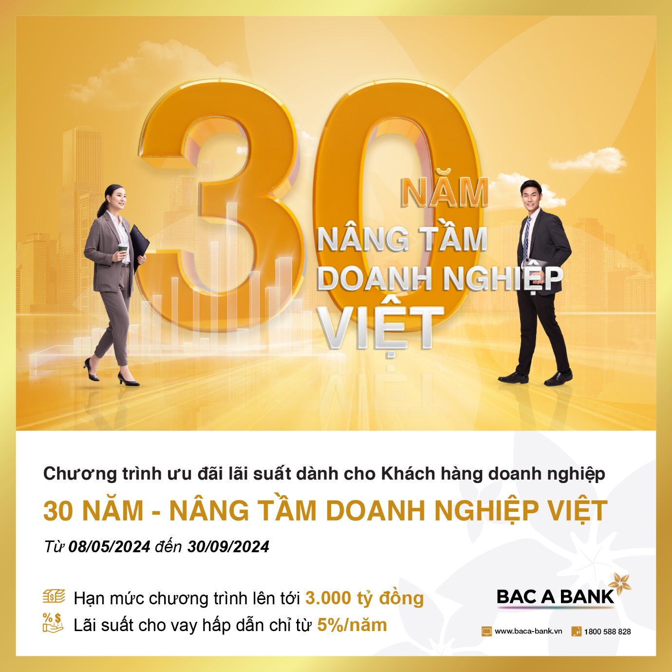 Bac A Bank ưu tiên lãi suất tri ân cho khách hàng doanh nghiệp - 1