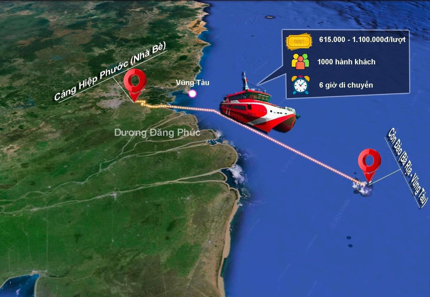 Tàu cao tốc TP.HCM - Côn Đảo tạm ngưng trung chuyển khách từ trung tâm thành phố - 2
