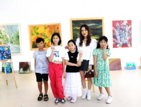 Thể thao - Sắc màu tuổi thơ ngập tràn triển lãm “Bé vẽ giấc mơ” ở Khánh Hòa