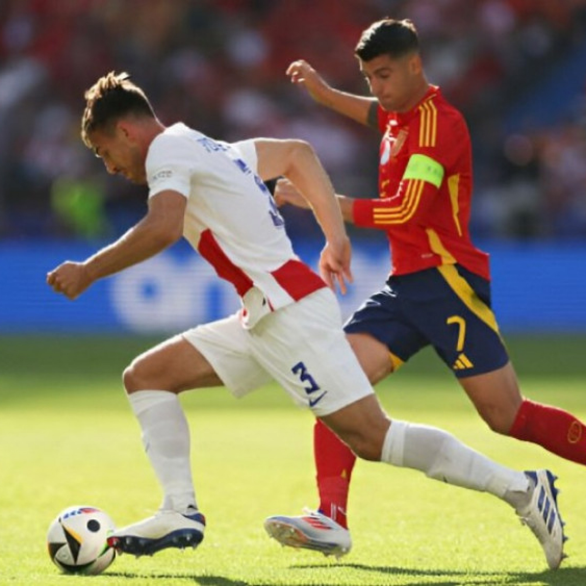  - Video bóng đá Tây Ban Nha - Croatia: Sụp đổ cuối hiệp 1, bi kịch penalty (EURO)