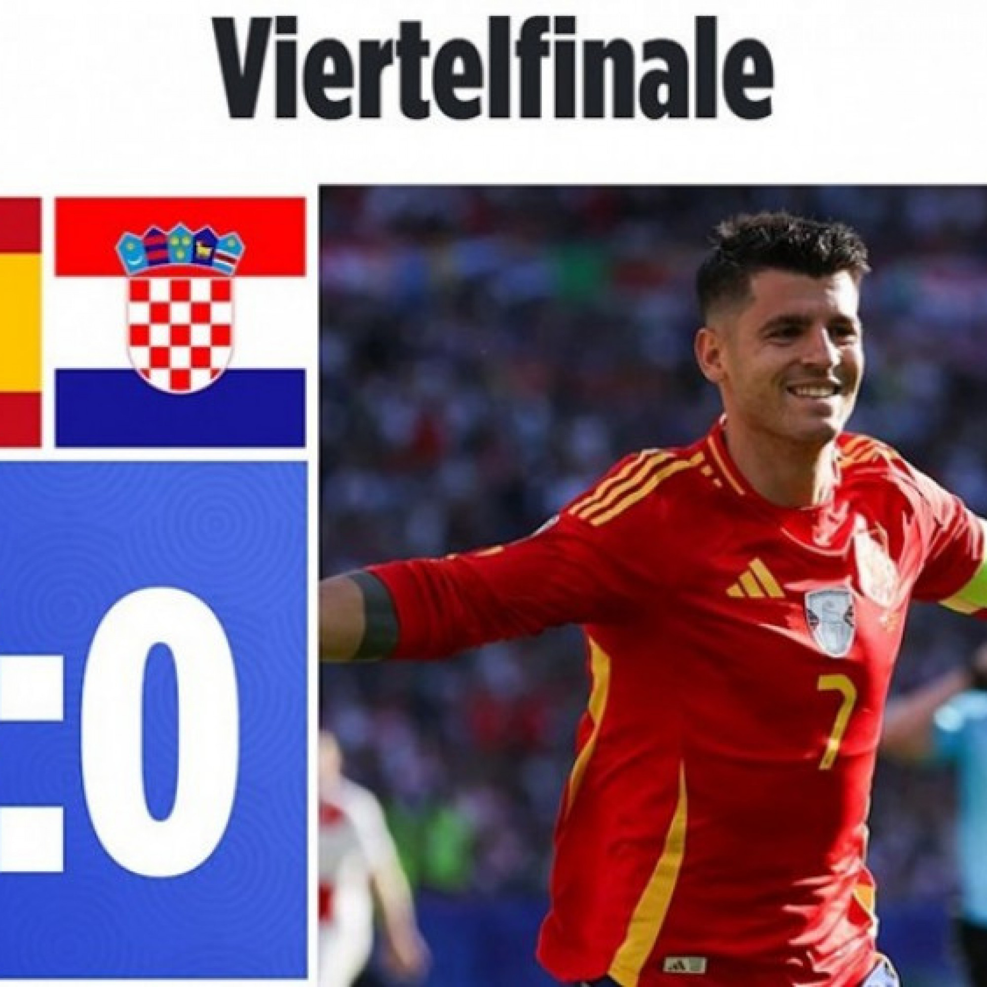  - Tây Ban Nha vùi dập Croatia: Báo Đức lo gặp "Bò tót" ở tứ kết EURO