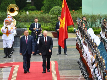 Chuyển động - Chủ tịch nước Tô Lâm chủ trì lễ đón chính thức Tổng thống Liên bang Nga Vladimir Putin