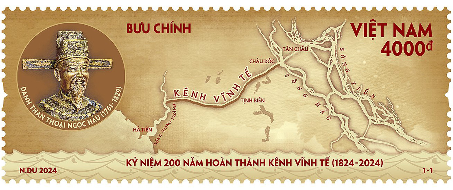 Phát hành bộ tem kỷ niệm 200 năm hoàn thành kênh Vĩnh Tế - 2
