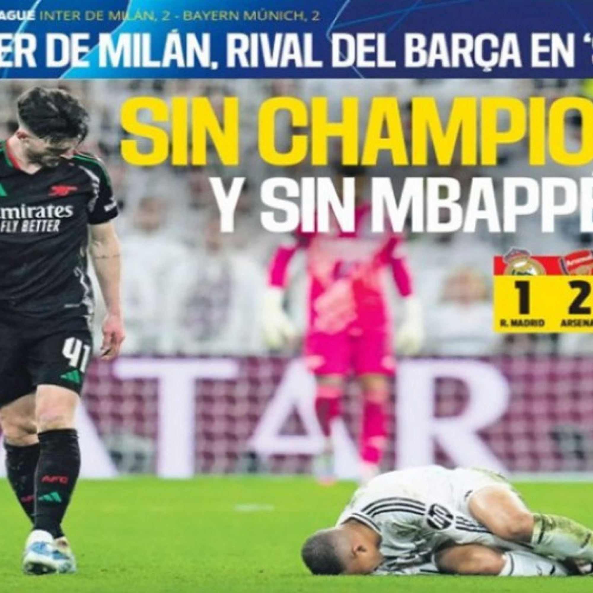  - Real thua đậm Arsenal ở tứ kết C1, báo thân Barca - PSG được dịp hả hê
