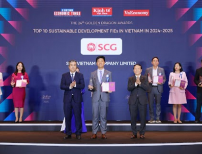  - SCG được vinh danh Top 10 Doanh nghiệp FDI phát triển bền vững tại Giải thưởng Rồng Vàng 2024–2025