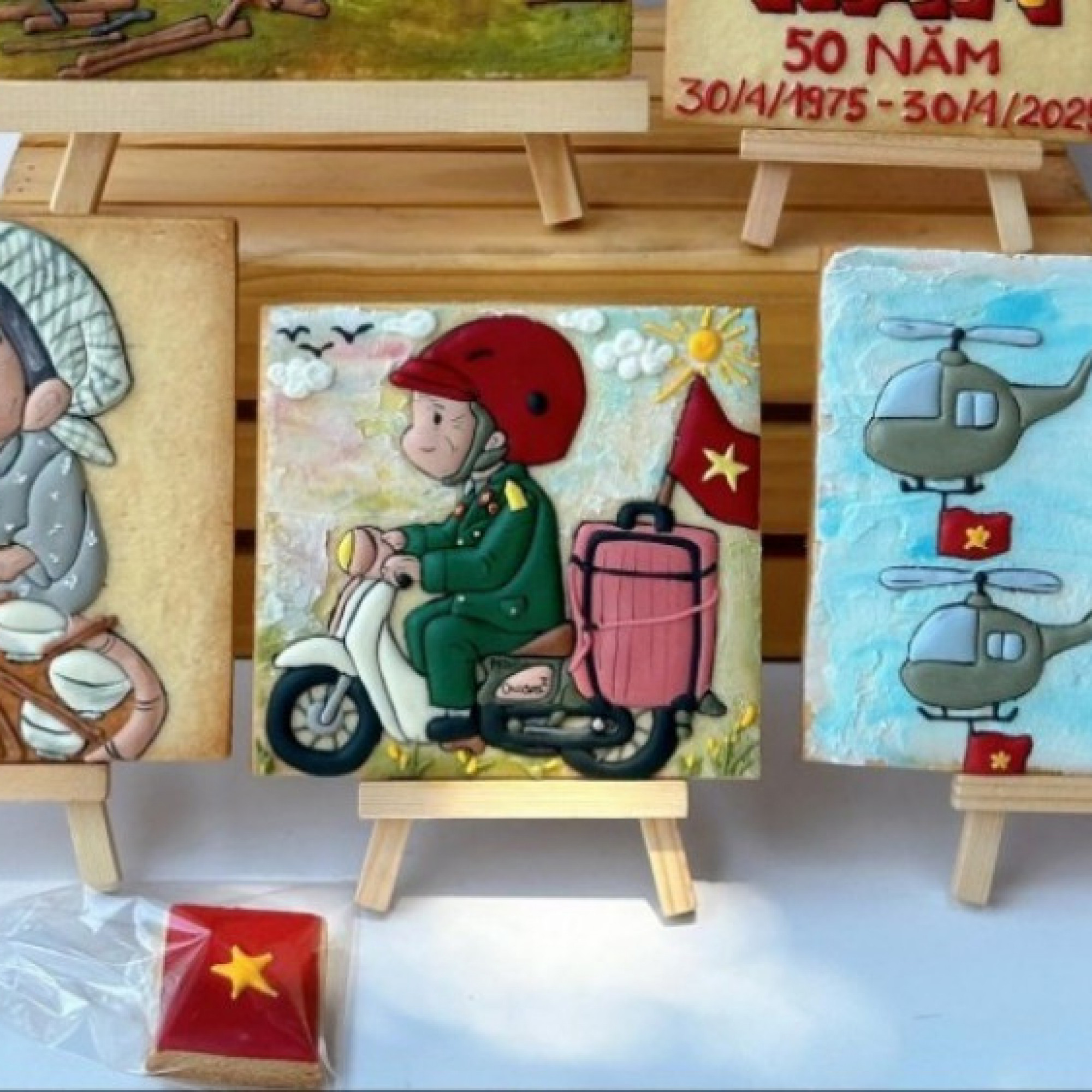  - 9x và bộ sưu tập bánh quy cực ấn tượng mừng 50 năm thống nhất đất nước