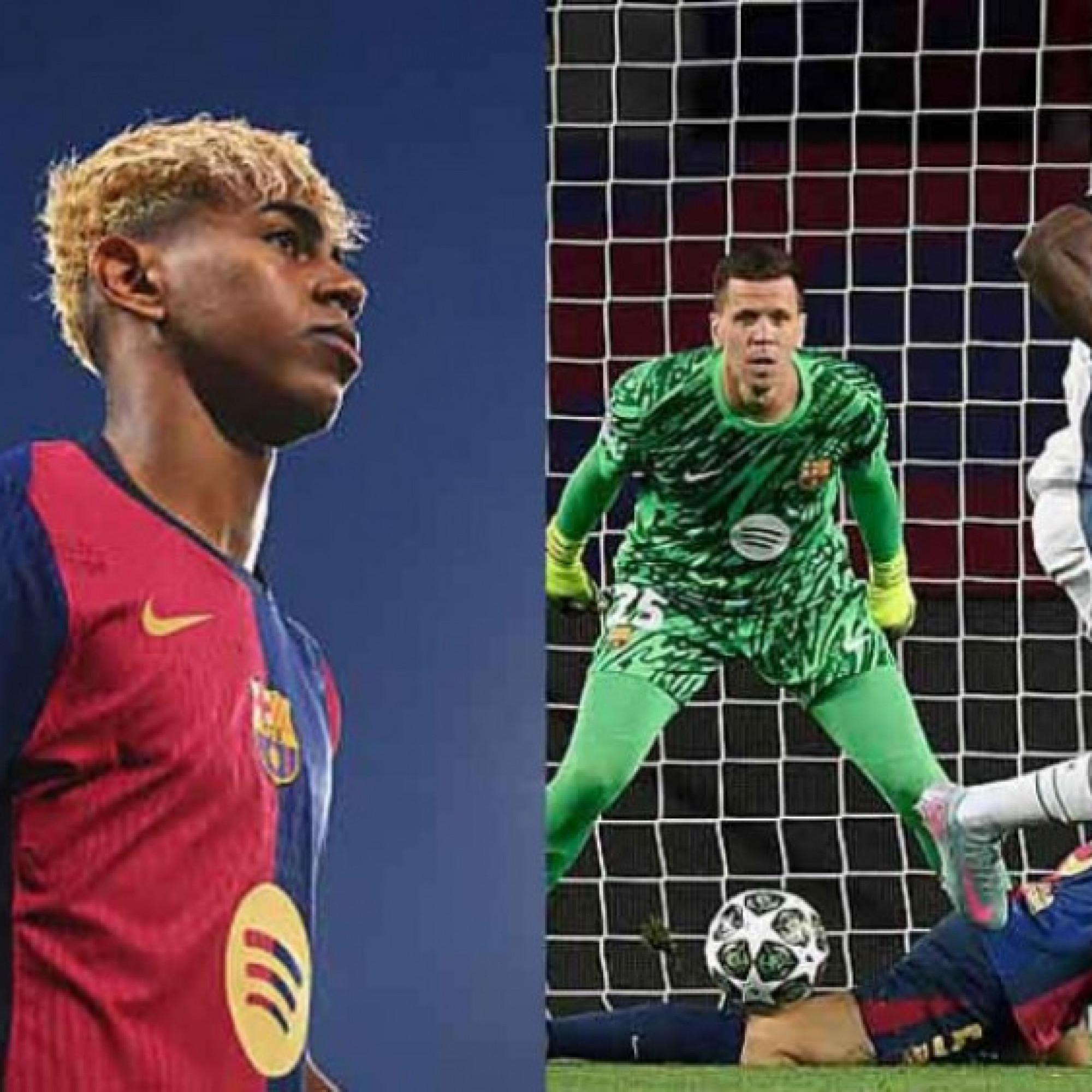  - Ngỡ ngàng Thuram đánh gót lập công giây 30, Yamal độc diễn ghi bàn như Messi
