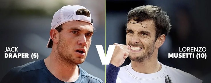 Nhận định tennis bán kết Madrid Open: Ruud coi chừng "ngựa ô", Draper thích đấu Musetti - 2