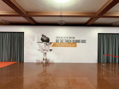  - Tạm hoãn chiêm bái xá lợi trái tim Bồ tát Thích Quảng Đức vào ngày 3/5