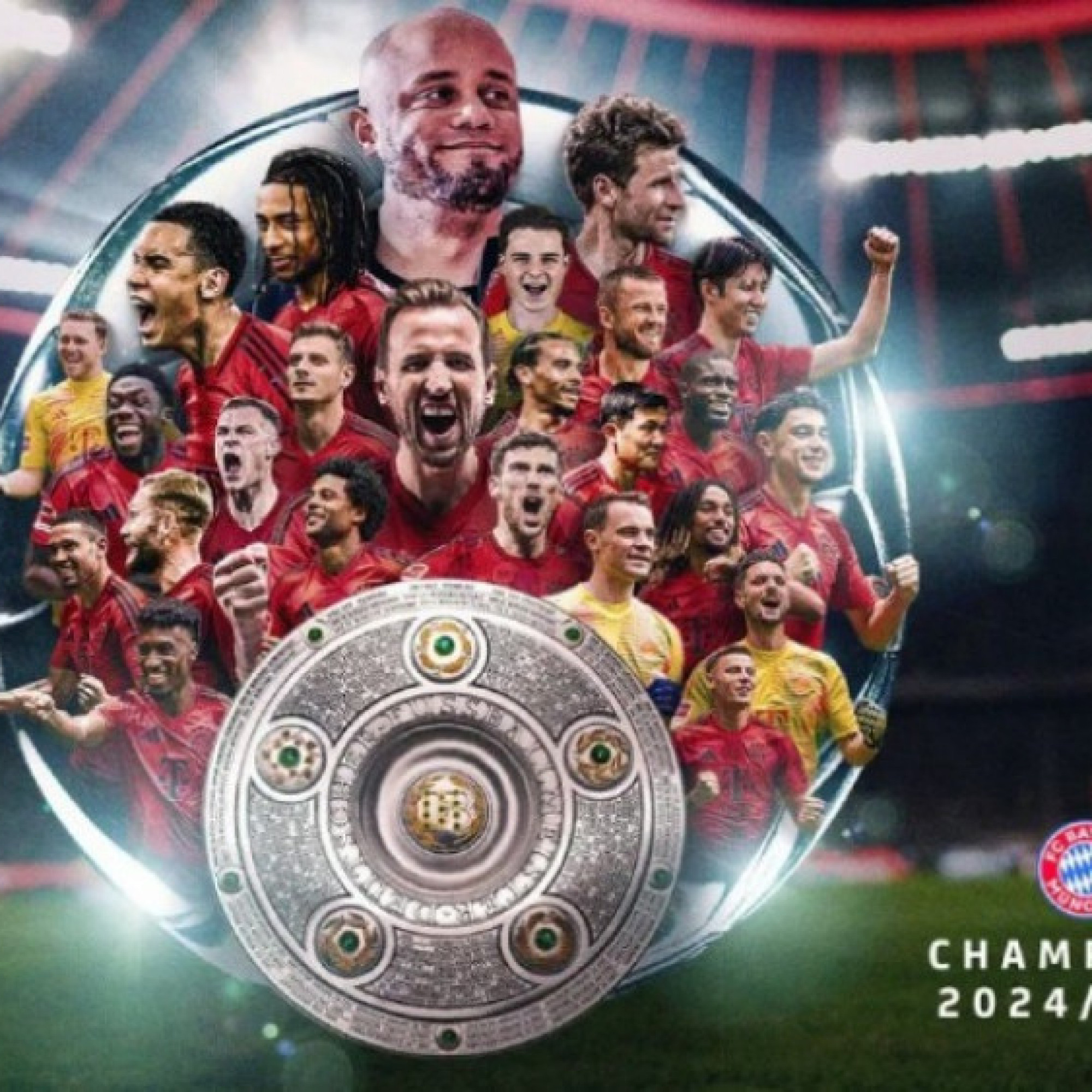 - Bayern Munich CHÍNH THỨC vô địch Bundesliga: Harry Kane ăn mừng hứng khởi