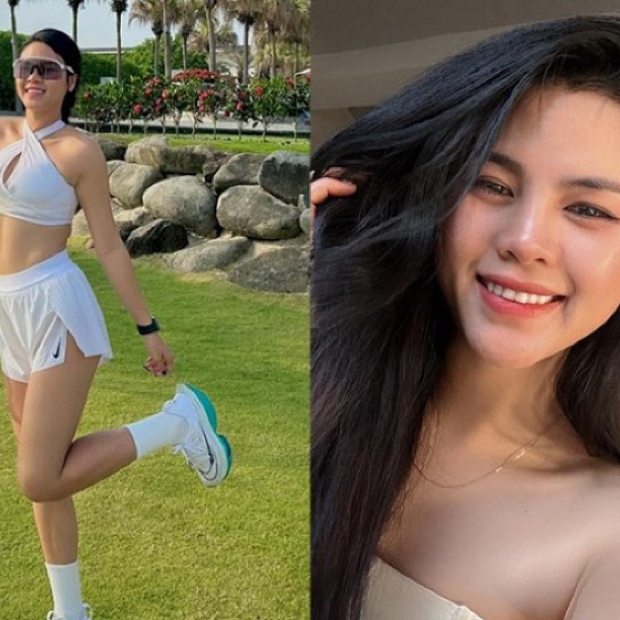  - Hot girl làng gym Uyên Namy vượt qua nỗi sợ bơi biển, sẵn sàng thành “người sắt”