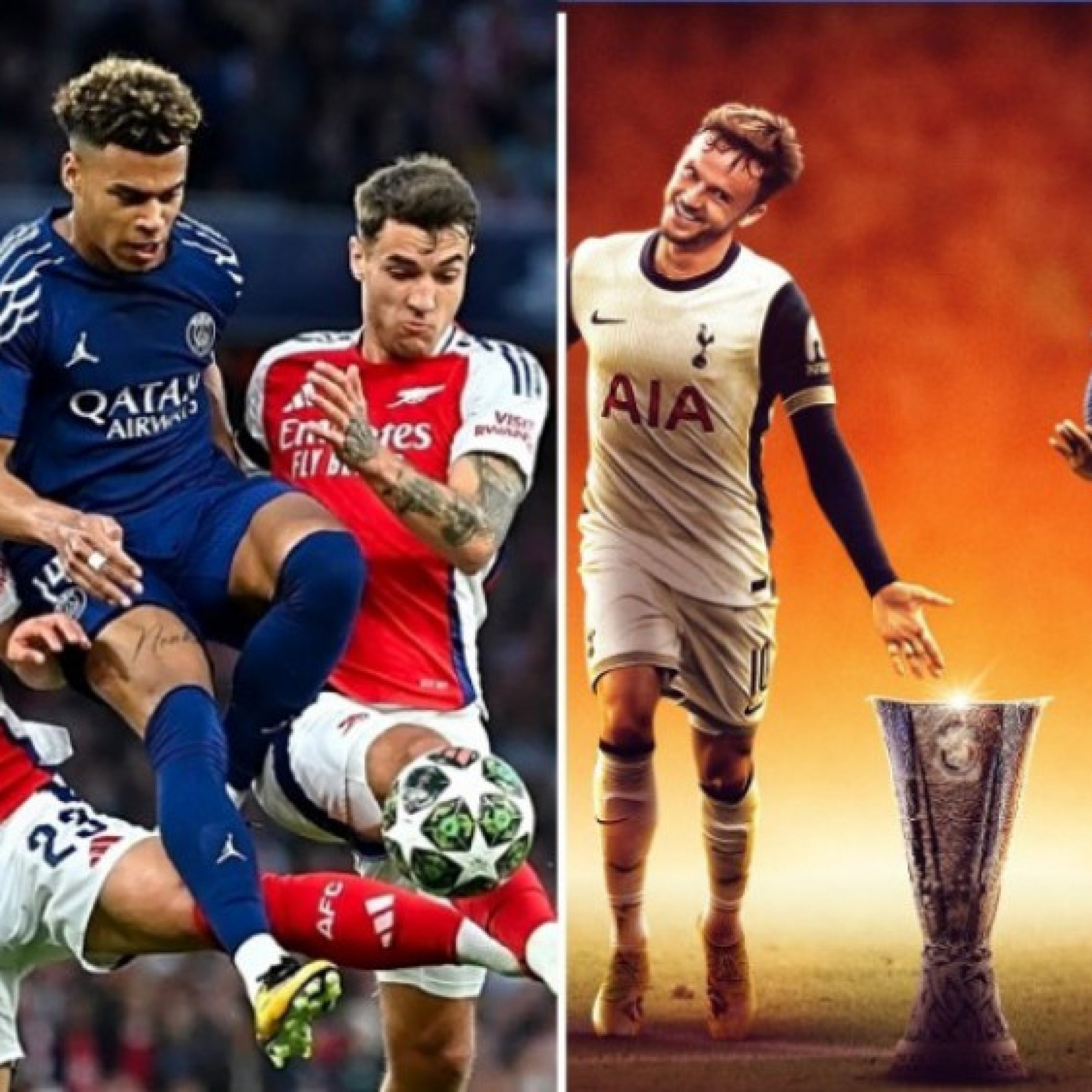  - Arsenal chơi tất tay đấu PSG, tranh cãi MU không xứng dự Cúp C1 dù đoạt Europa League (Clip 1 phút)