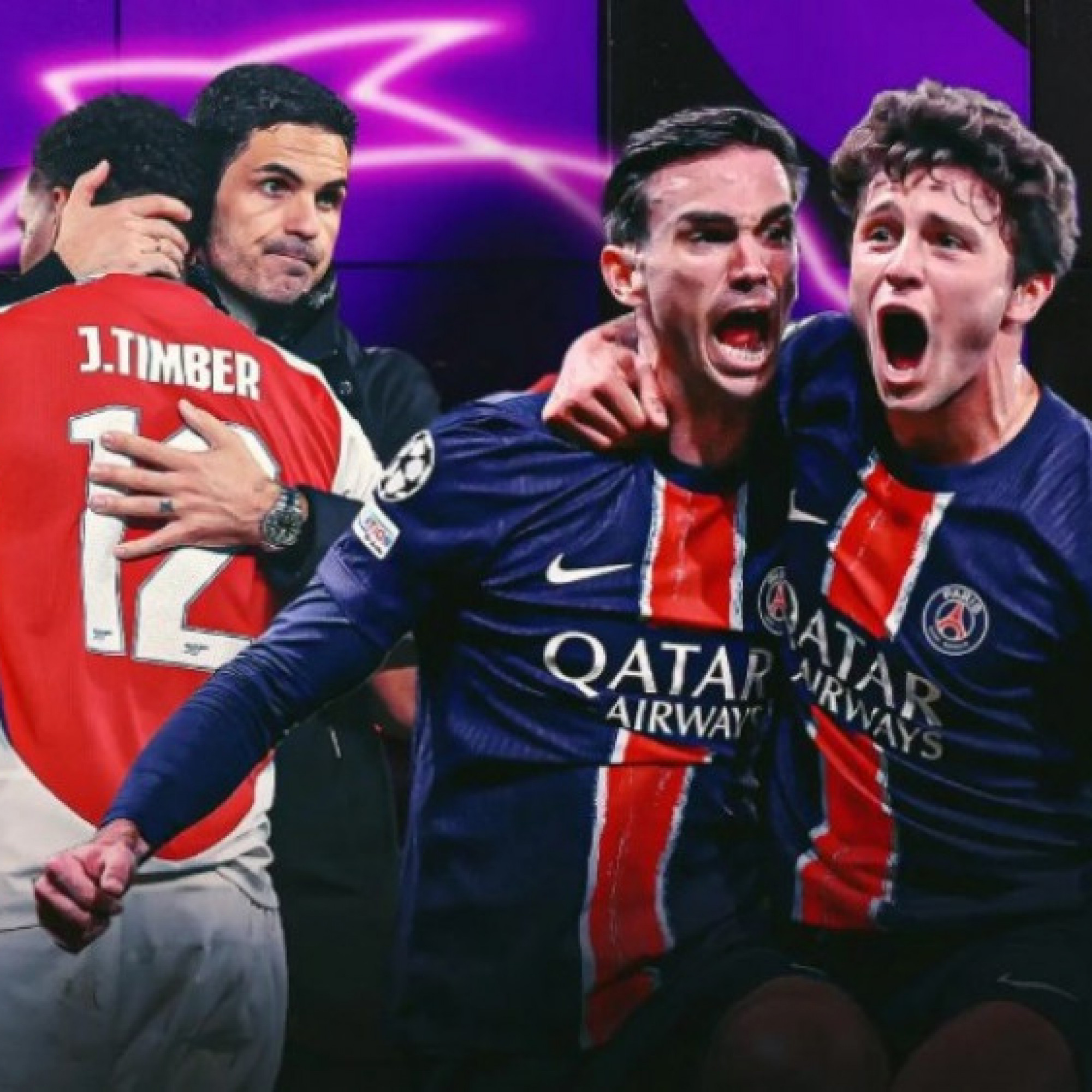  - Ngoại hạng Anh muối mặt vì PSG ở Cúp C1, Arsenal trả giá với hàng công "cùn" (Clip 1 phút)